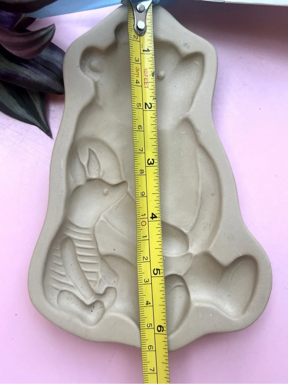New • Brown Bag Winnie The Pooh & Piglet Ceramic Cookie Mold